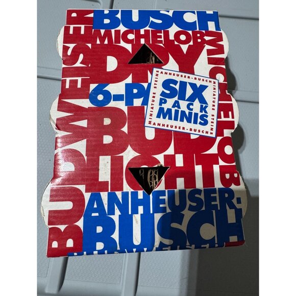 🍺 Anheuser-Busch Six Pack Minis – Mini Beer Steins – Brand New! - Picture 2 of 6